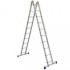 Лестница шарнирная алюминиевая двухсекционная Т 208 2х8 (229/454 см)