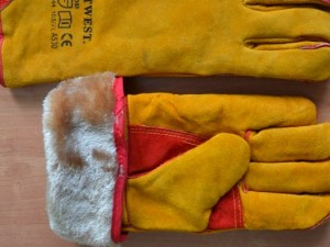 Перчатки «Сибирь» спилковые, на искусственном меху
